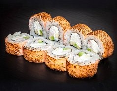 Ролл Гриль лосось с манго и креветкой