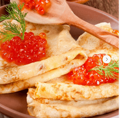Блины со сливочным маслом