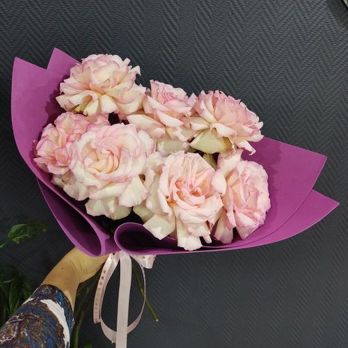 Французские розовые розы