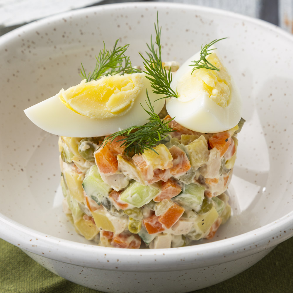 Оливье с курицей