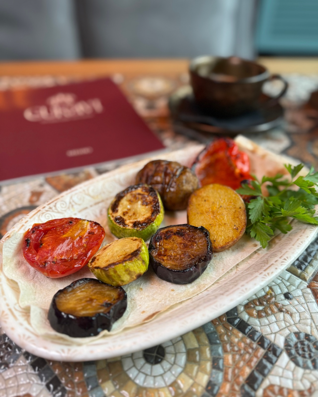 Овощи на мангале