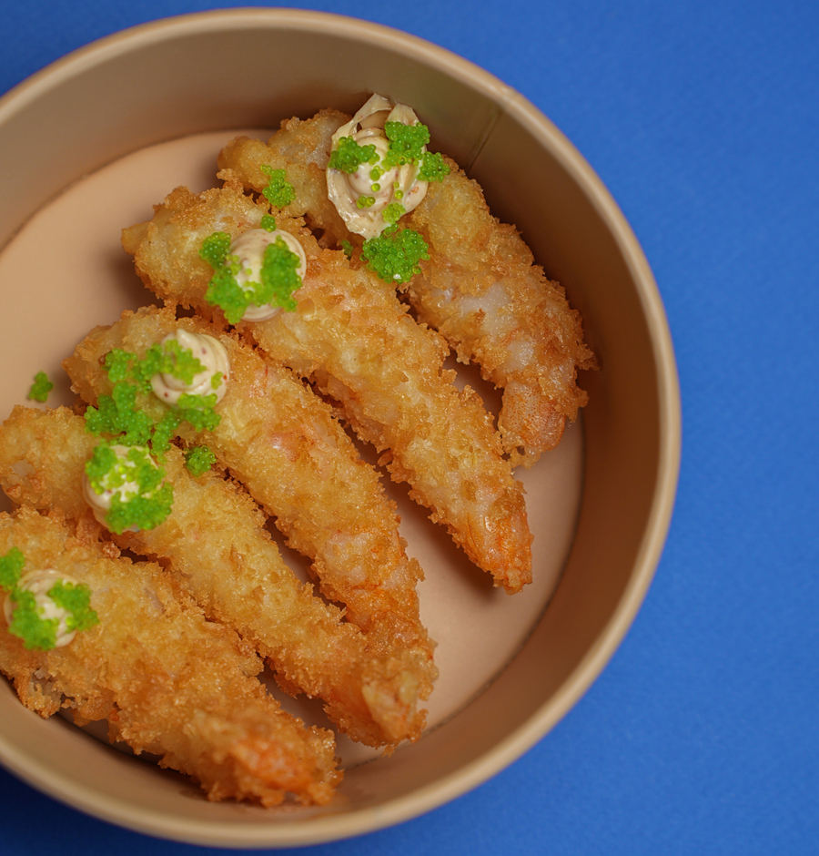 Креветки темпура