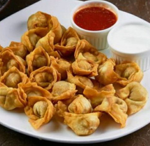 Жареные пельмени