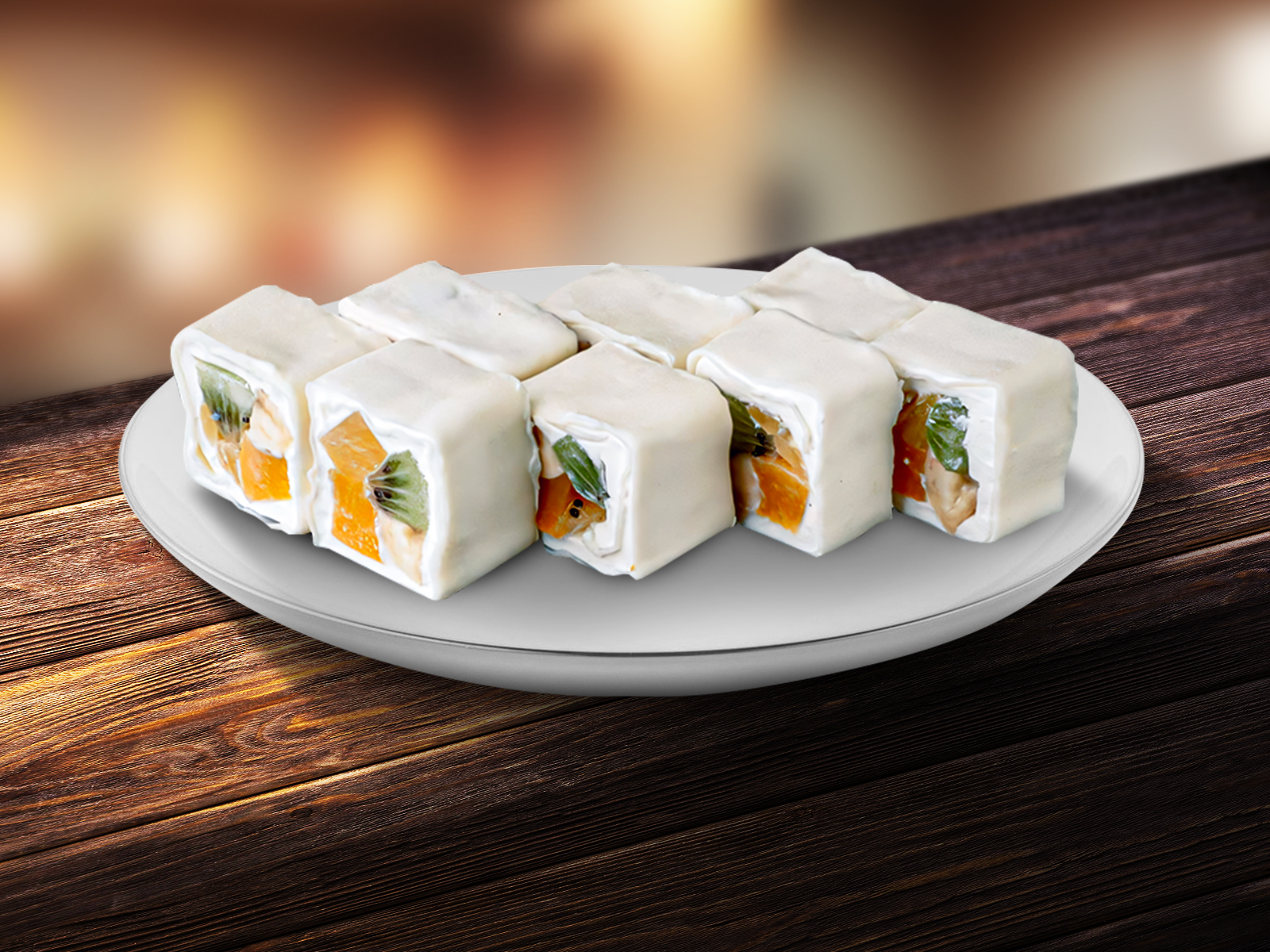 Тропический рай с топпингом карамель