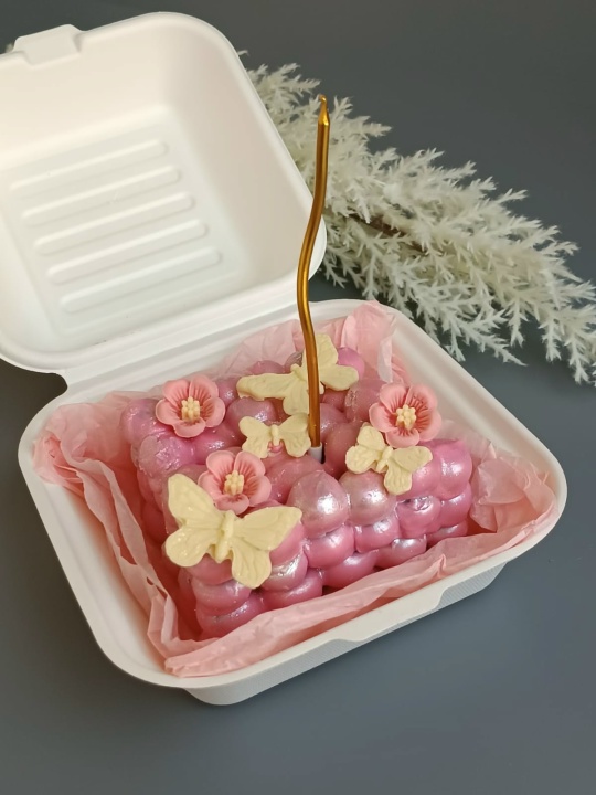 Бенто - торт из голубики в шоколаде