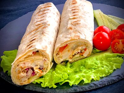 Шаурма со сливочным сыром большая