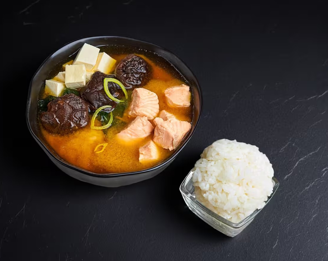 Суп Мисо с лососем