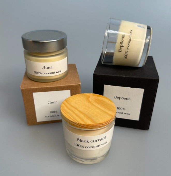 Свеча в стекле 100 мл (В коробке или без)