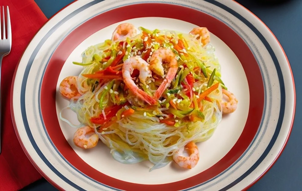 Фунчоза с креветками