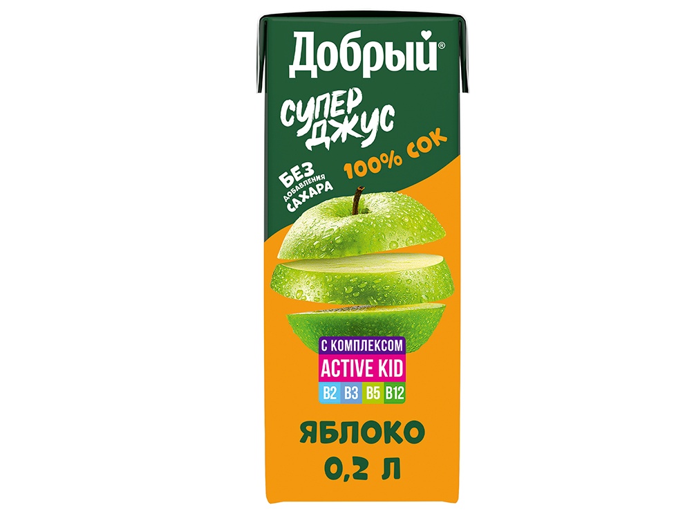 Сок Добрый Active kid Яблочный