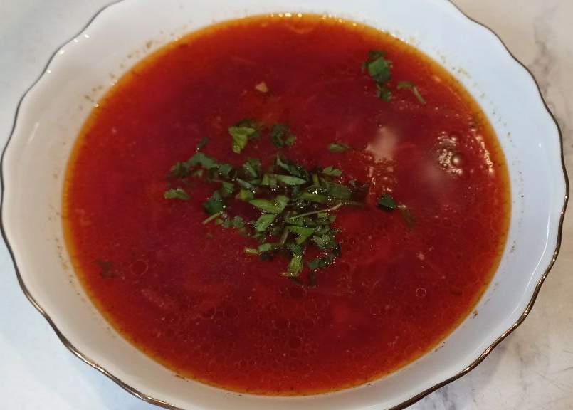 Борщ с цыпленком