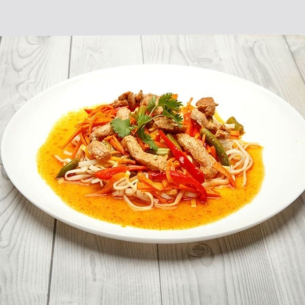 Лапша по-тайски со свининой