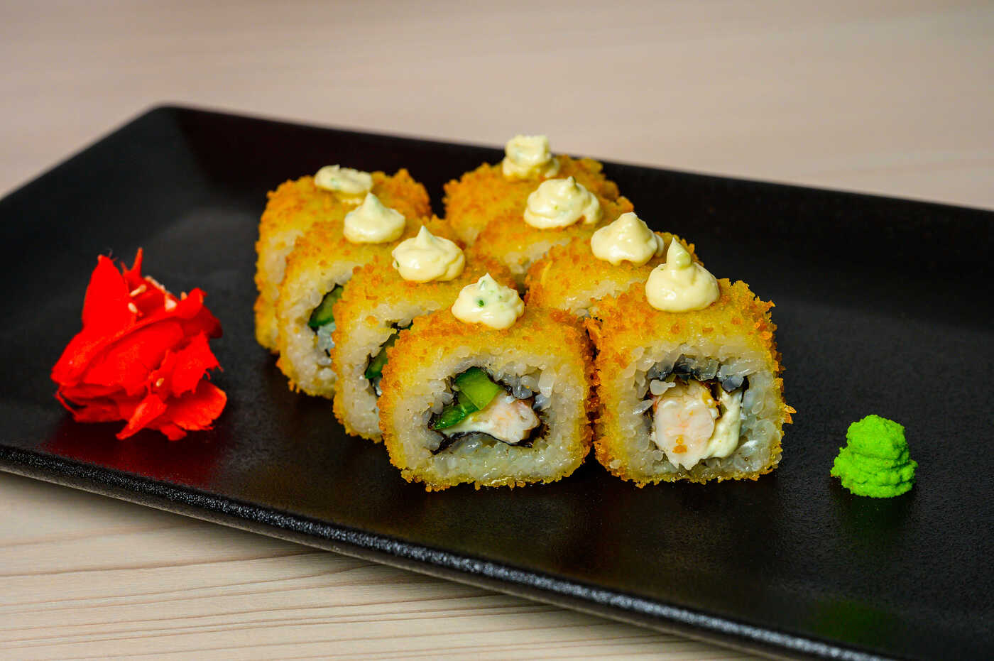 Ролл Эби фурай хот с креветкой