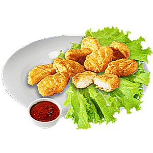 Нагетсы куриные с соусом