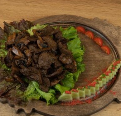 Мясо с грибами