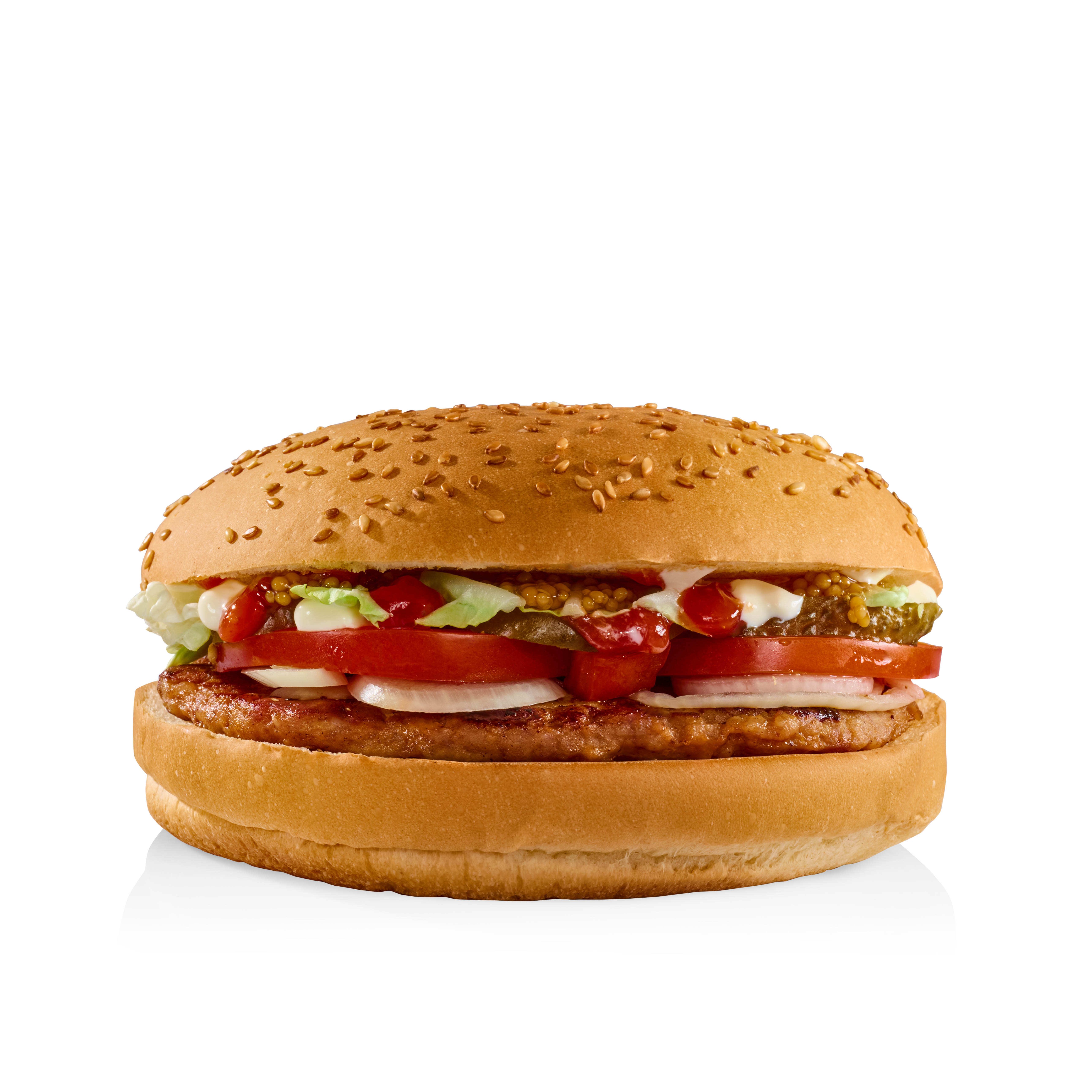 Гамбургер Гулливер с дижонской горчицей