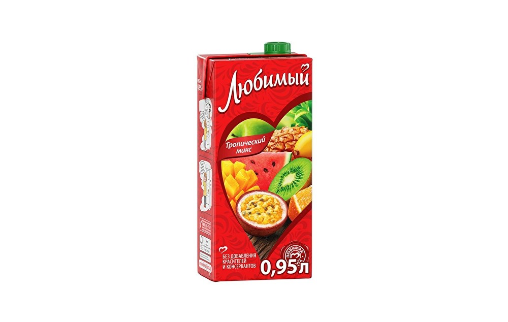 Сок Любимый Тропический микс 0,95 л