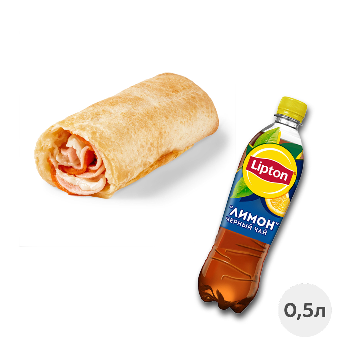 Набор с роллом Пепперони 3 мяса