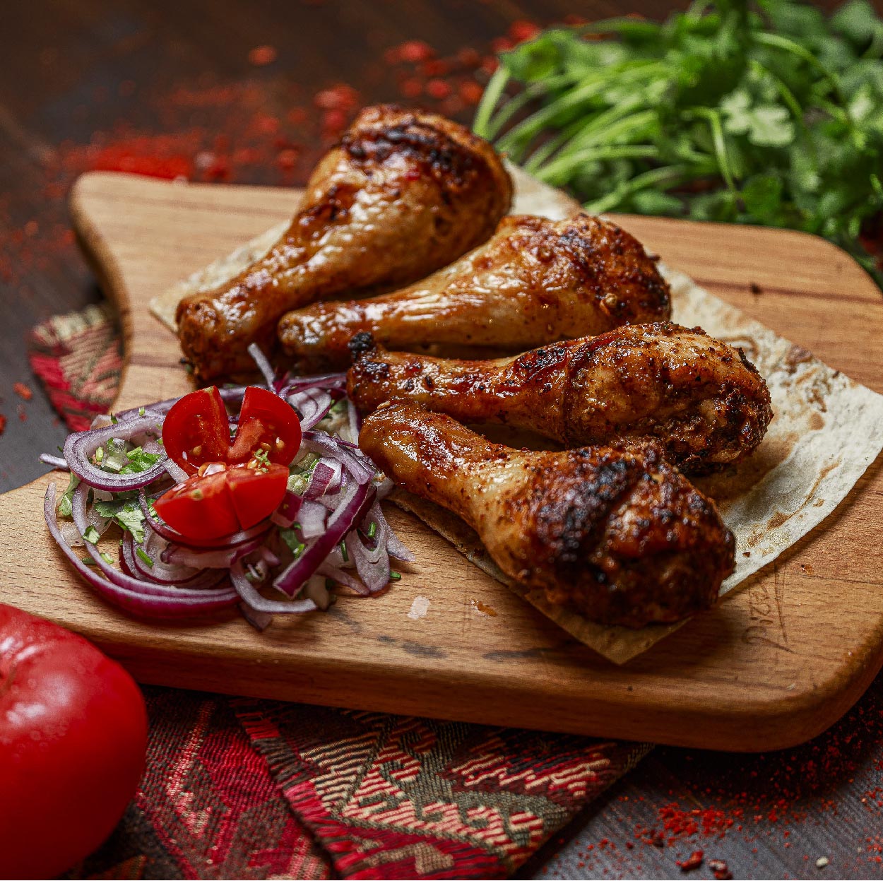 Шашлык из куриной голени