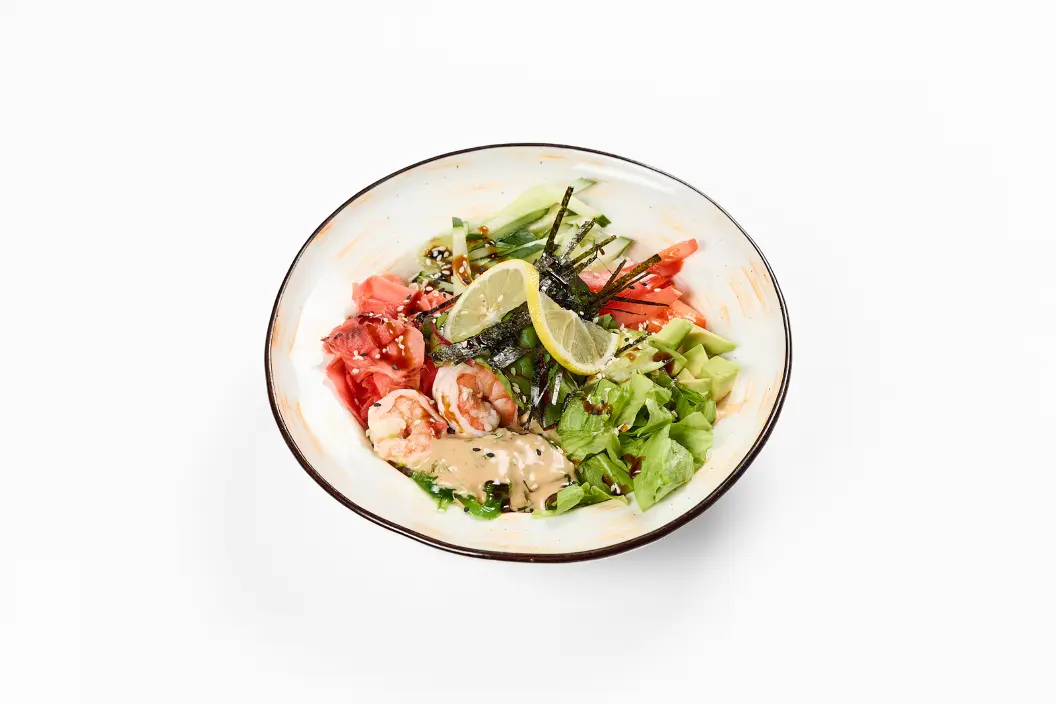 Поке с креветками