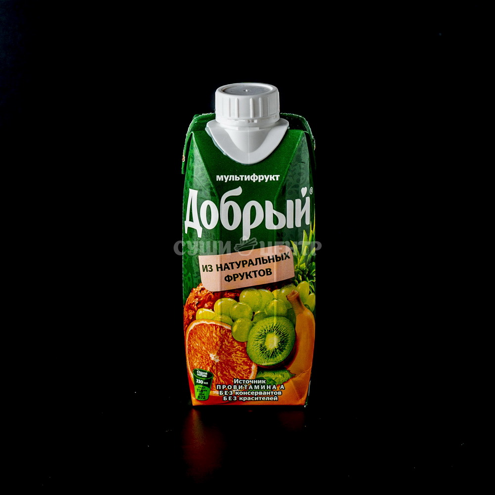 Сок добрый мультифрукт 0,33 л.