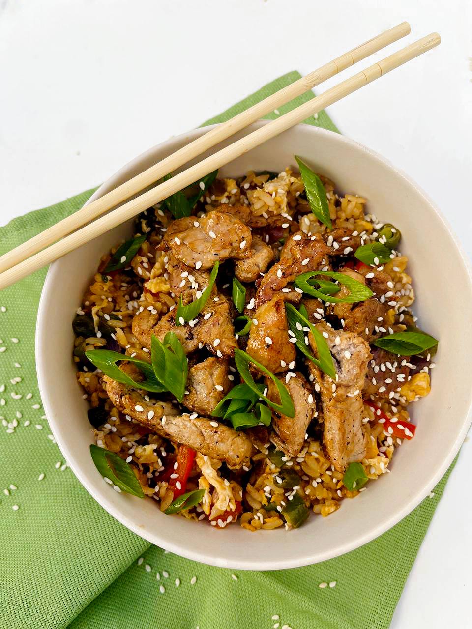 Тяхан с свининой