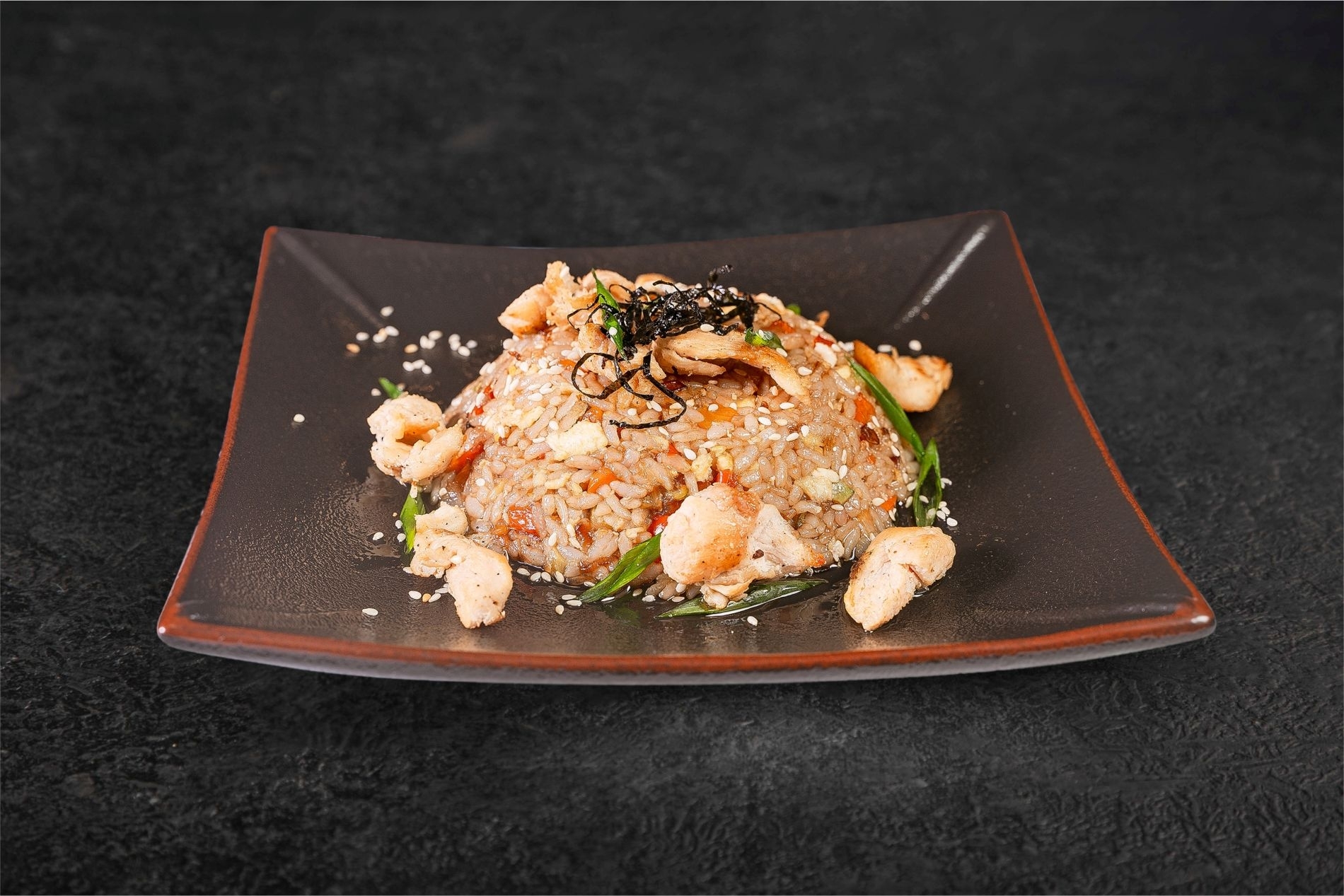 Тяхан с курицей