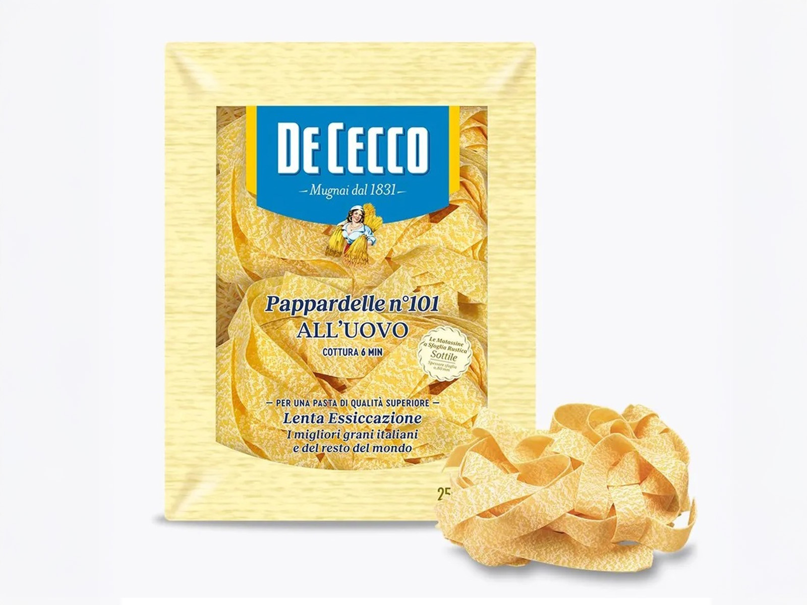 Паста De Cecco №101 Паппарделле с добавлением яйца