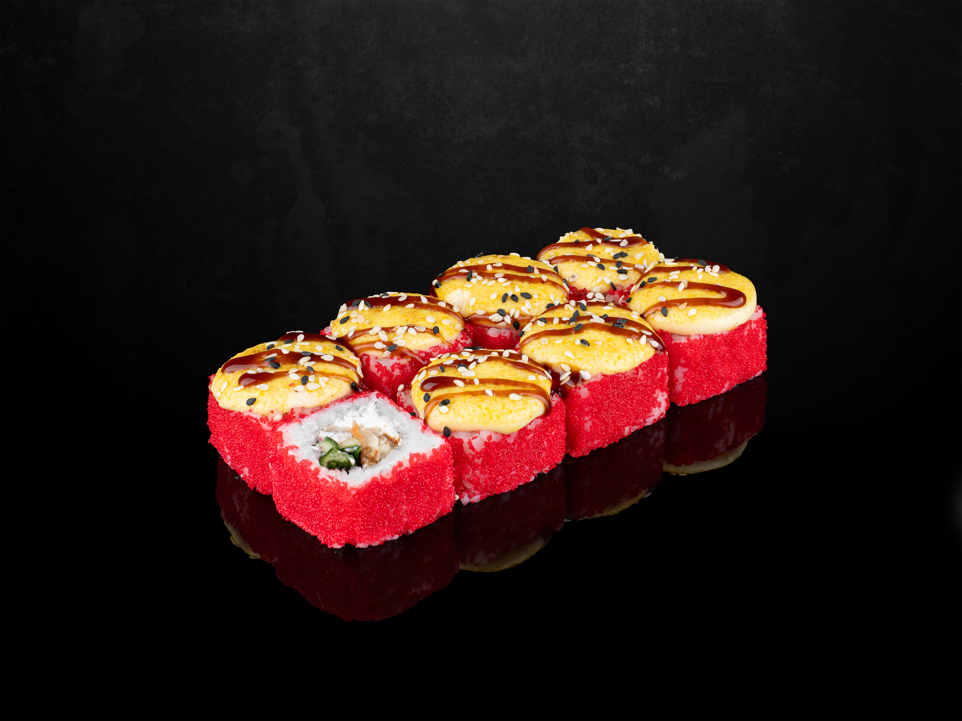 Унаги сырный в икре