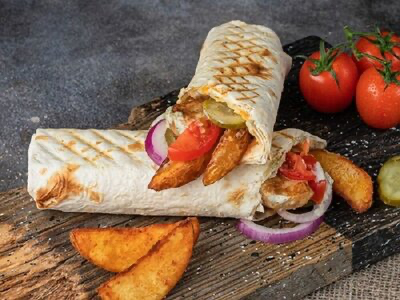 Шаверма домашняя в тонком лаваше