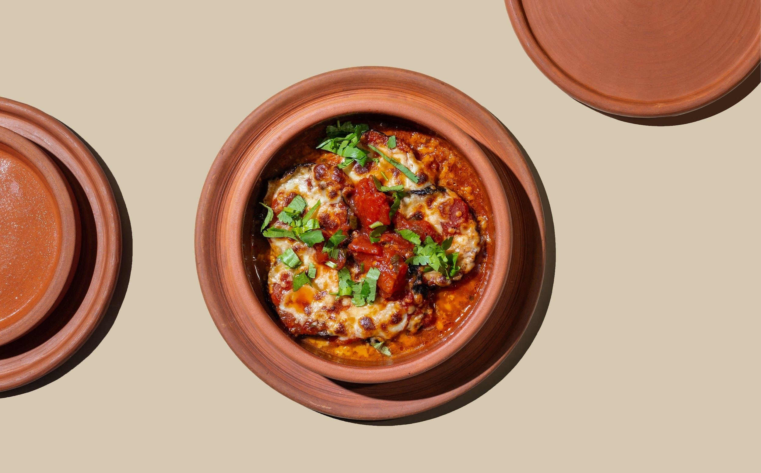 Запеченные баклажаны с сулугуни