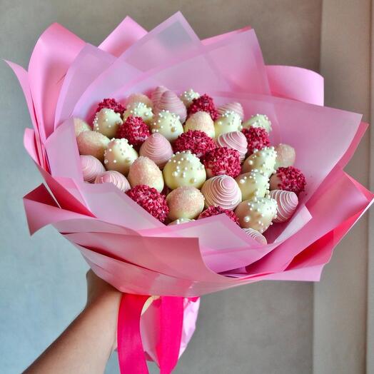 Букет из клубники в шоколаде