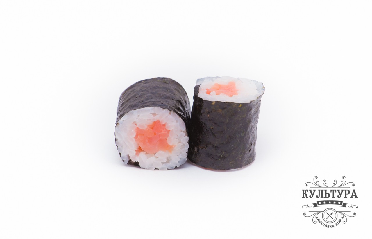 Ролл с копченым лососем