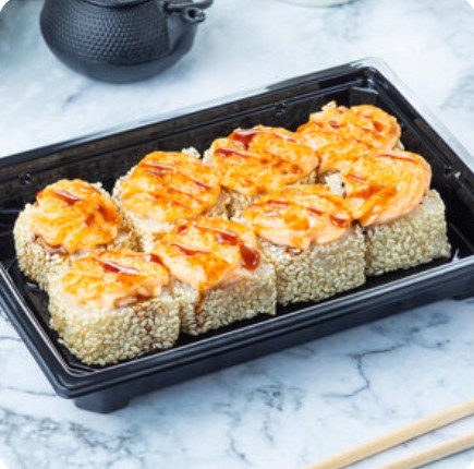 Запечённый ролл Окунь Яки