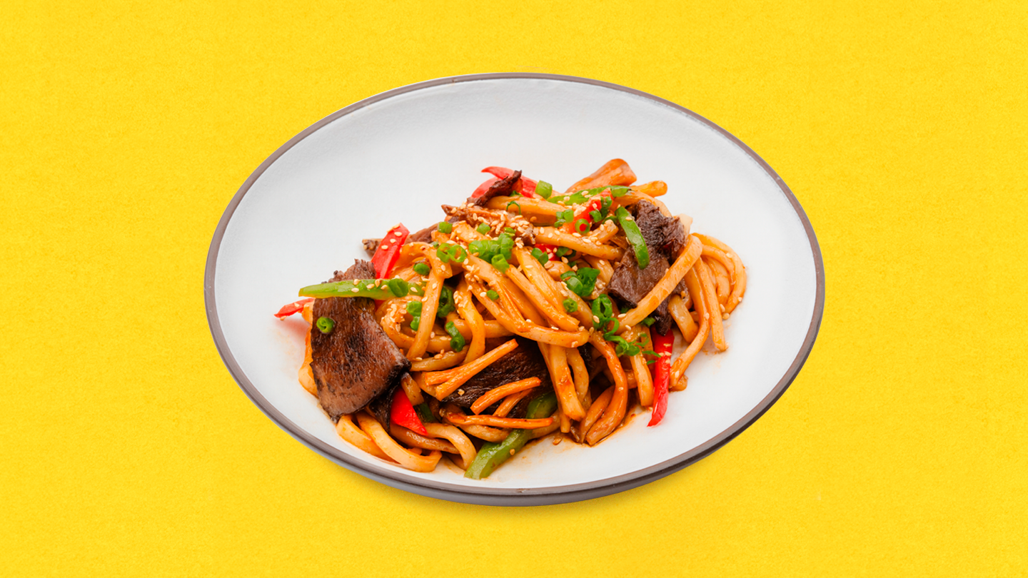 Удон с говядиной