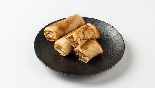 Блины со сгущёнкой и арахисом (3 шт)