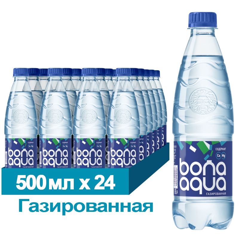 BonaAqua Вода газированная 0.5л