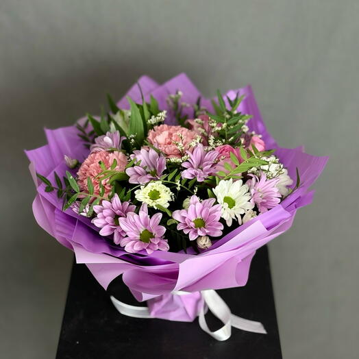 Композиция в розовом цвете