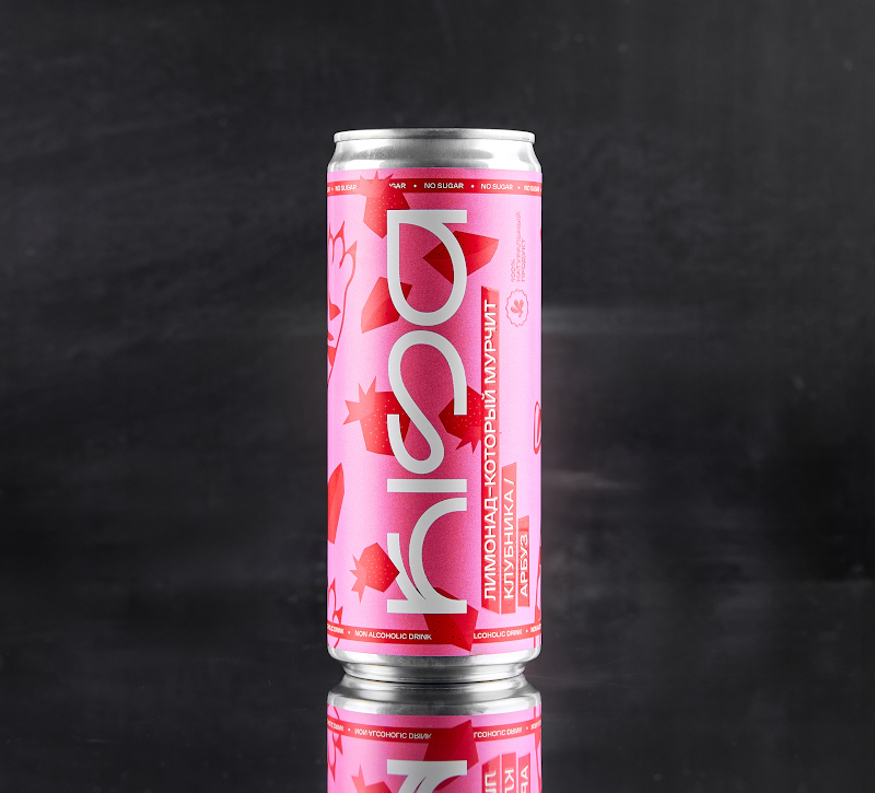 Лимонад Kisa БЕЗ САХАРА Клубника/Арбуз