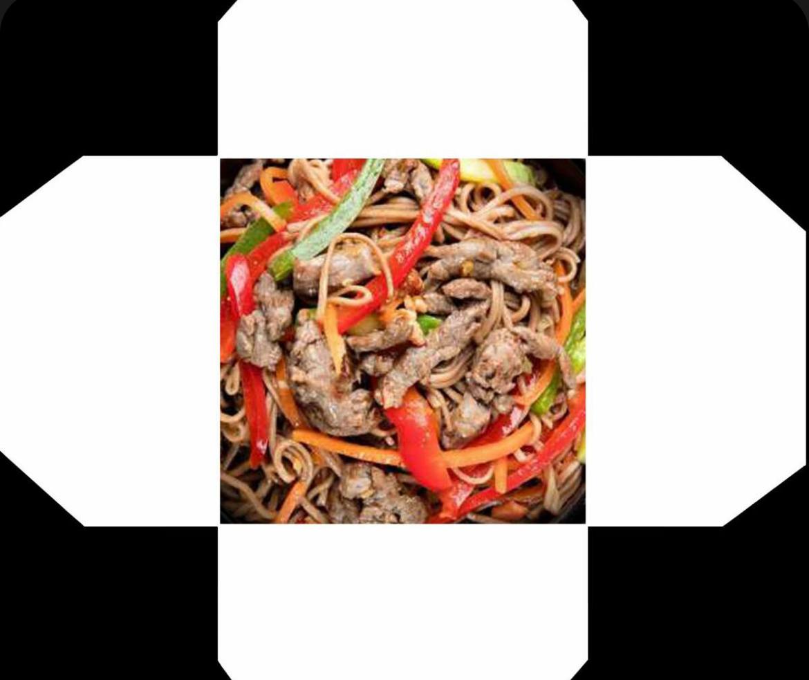 Wok соба с грибами