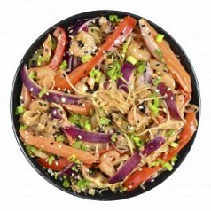 Фунчоза с морским коктейлем