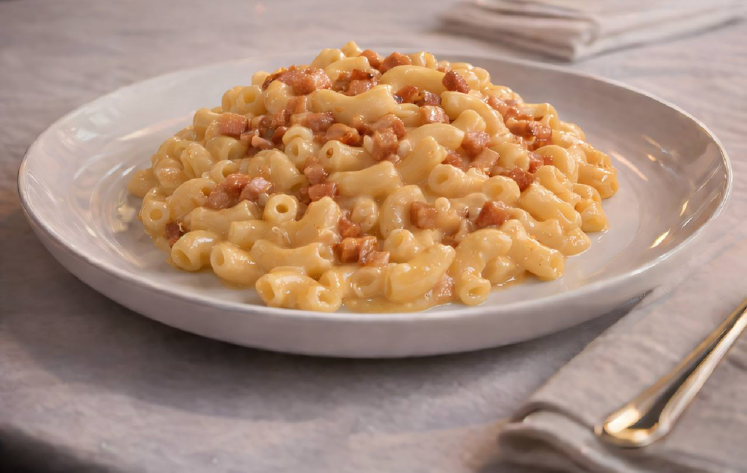 Паста с беконом