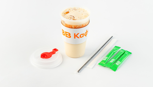 Айс Капучино на банановом напитке 400 мл, кафе