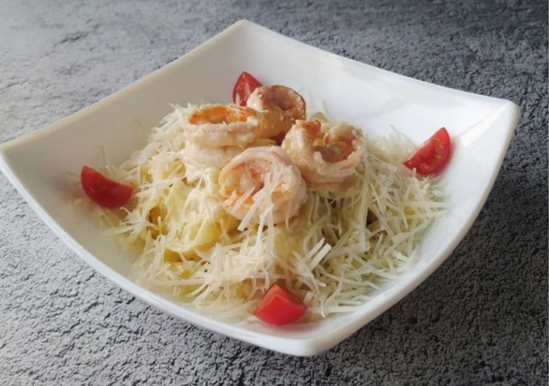 Паста с креветками