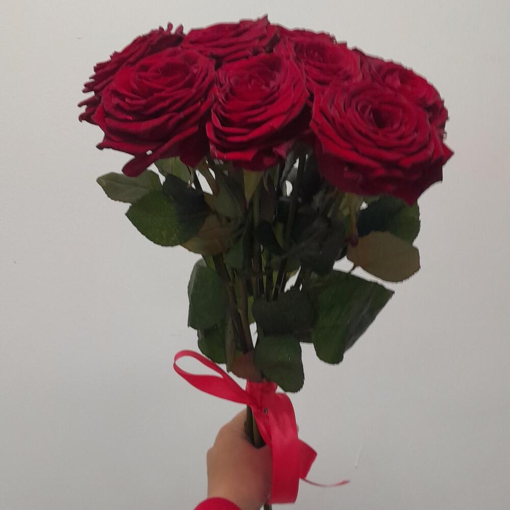9 красных роз