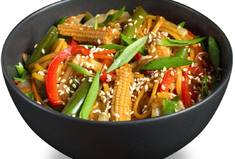 Лапша пшеничная с овощами