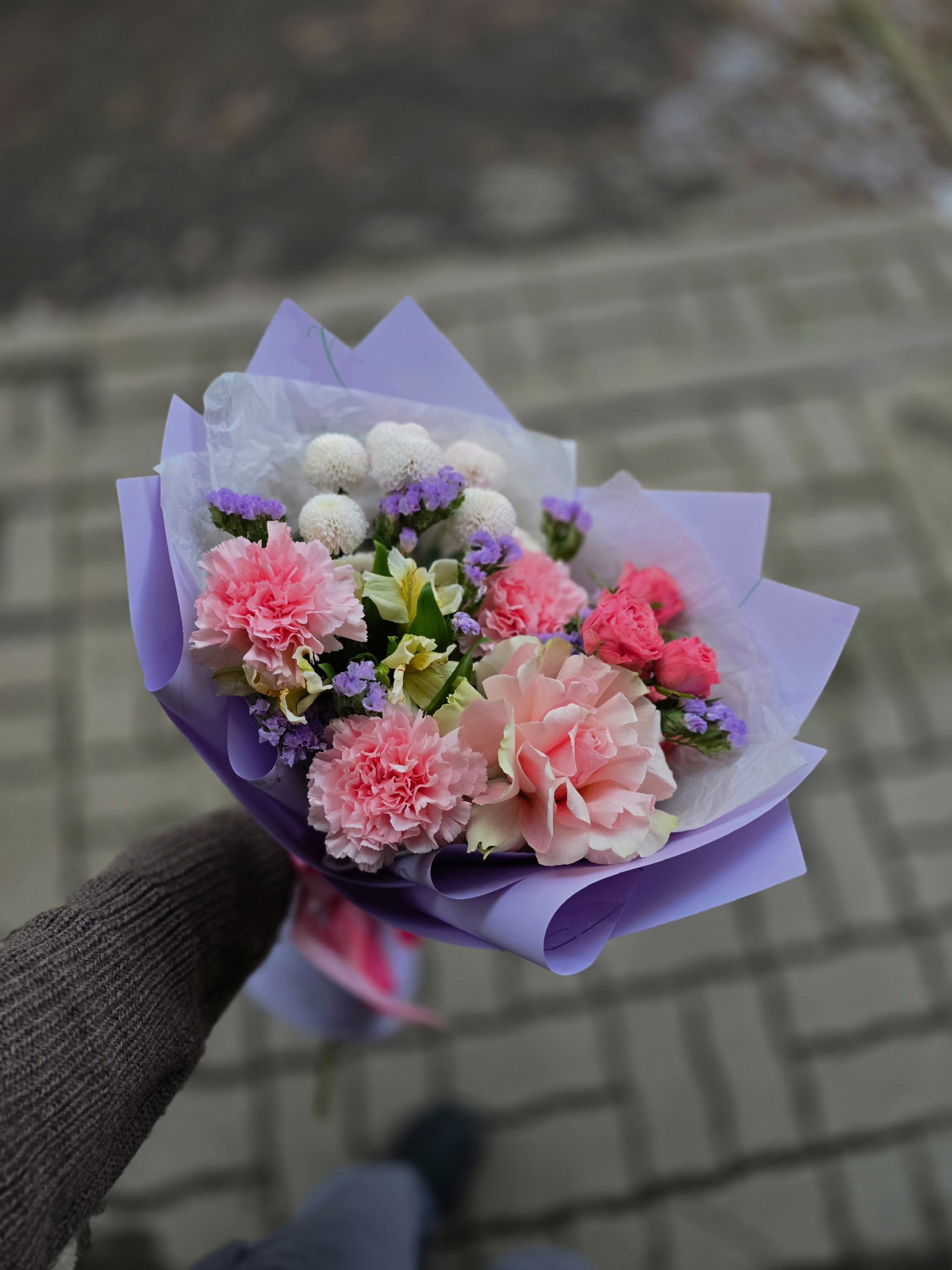 Сборный букет в розовых тонах