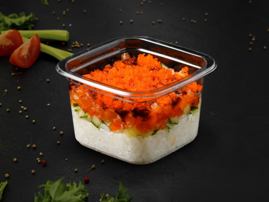 Трайфл с лососем