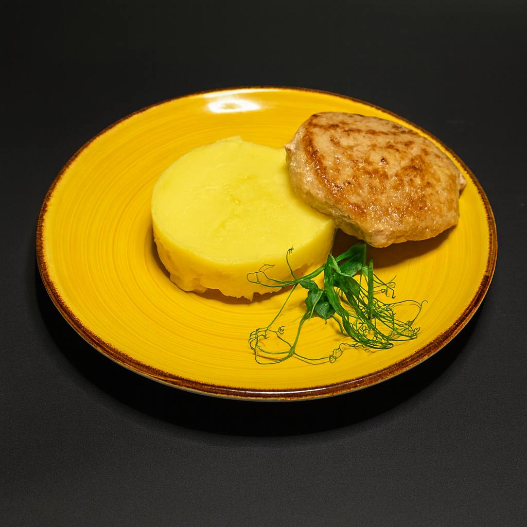 Пюре с котлеткой