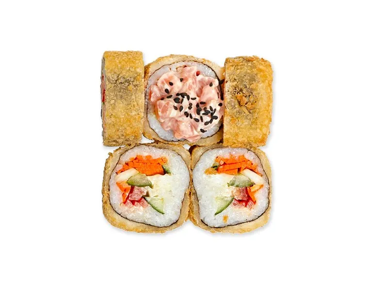 Жареный Ясай с лососем